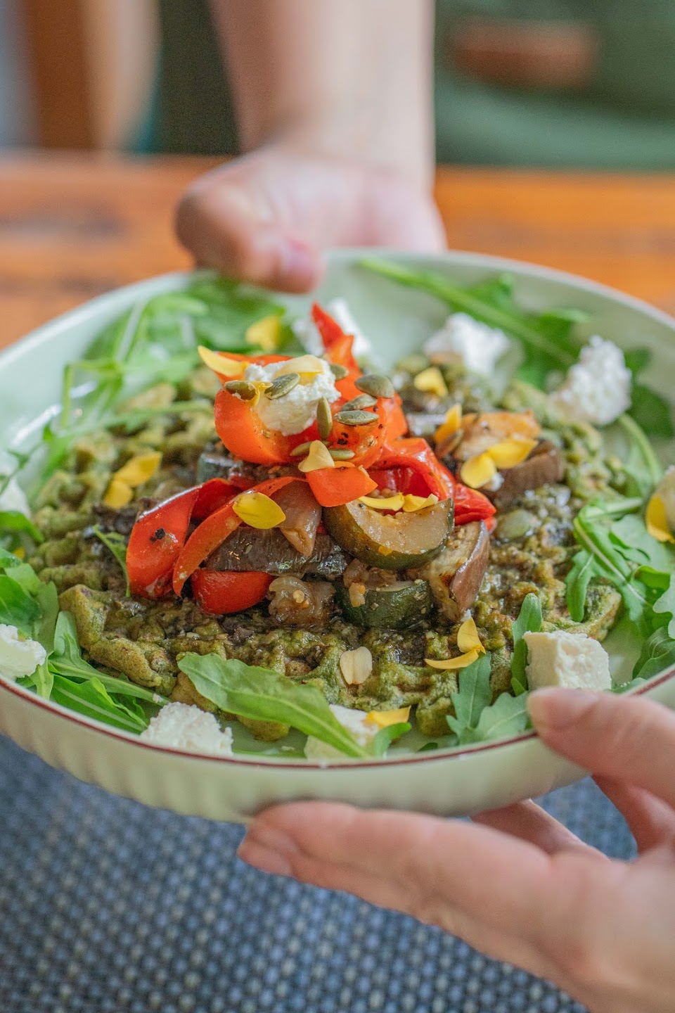 Mediterranean Green Waffle