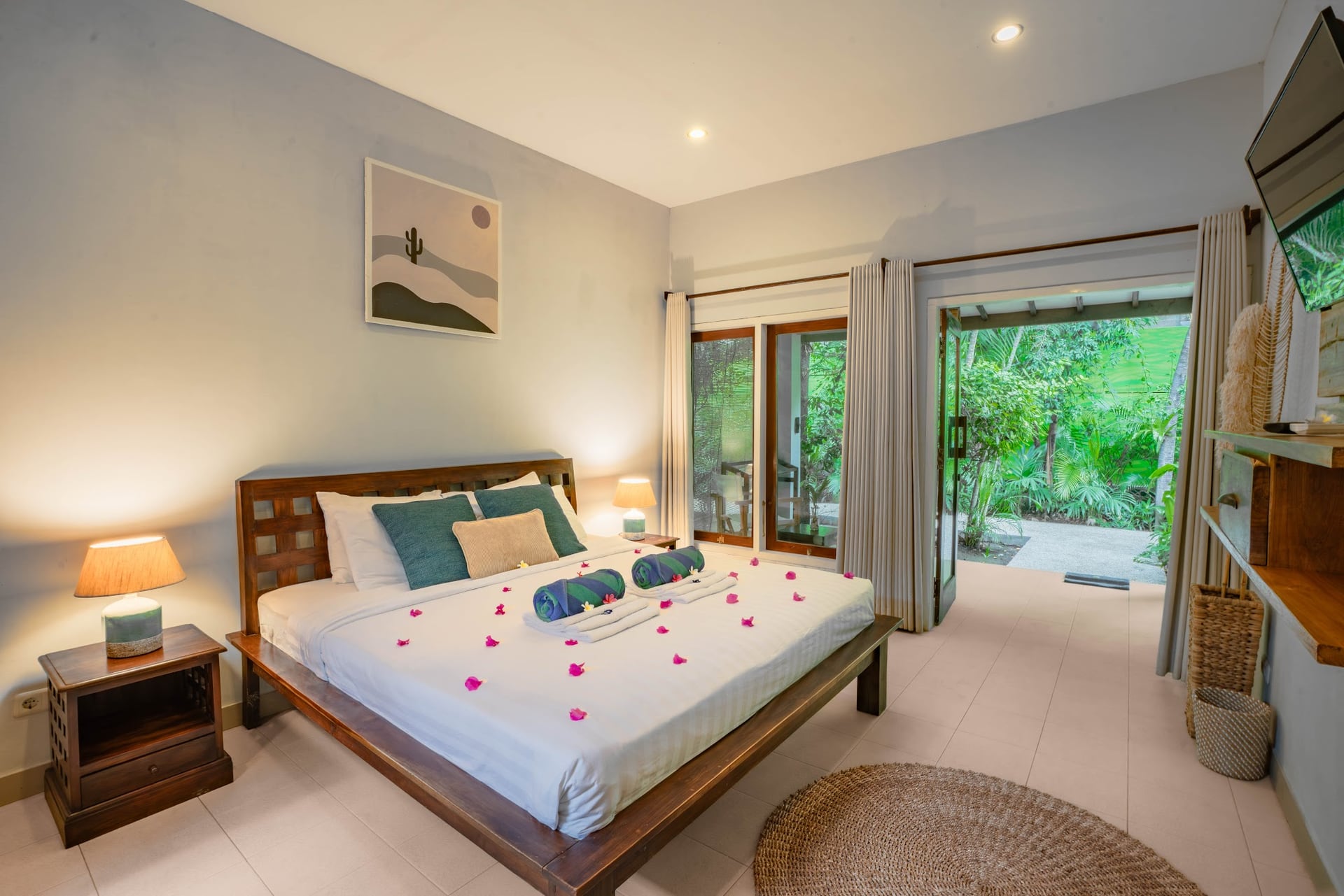 Dive into tranquility with our lush gardens and inviting freshwater p…