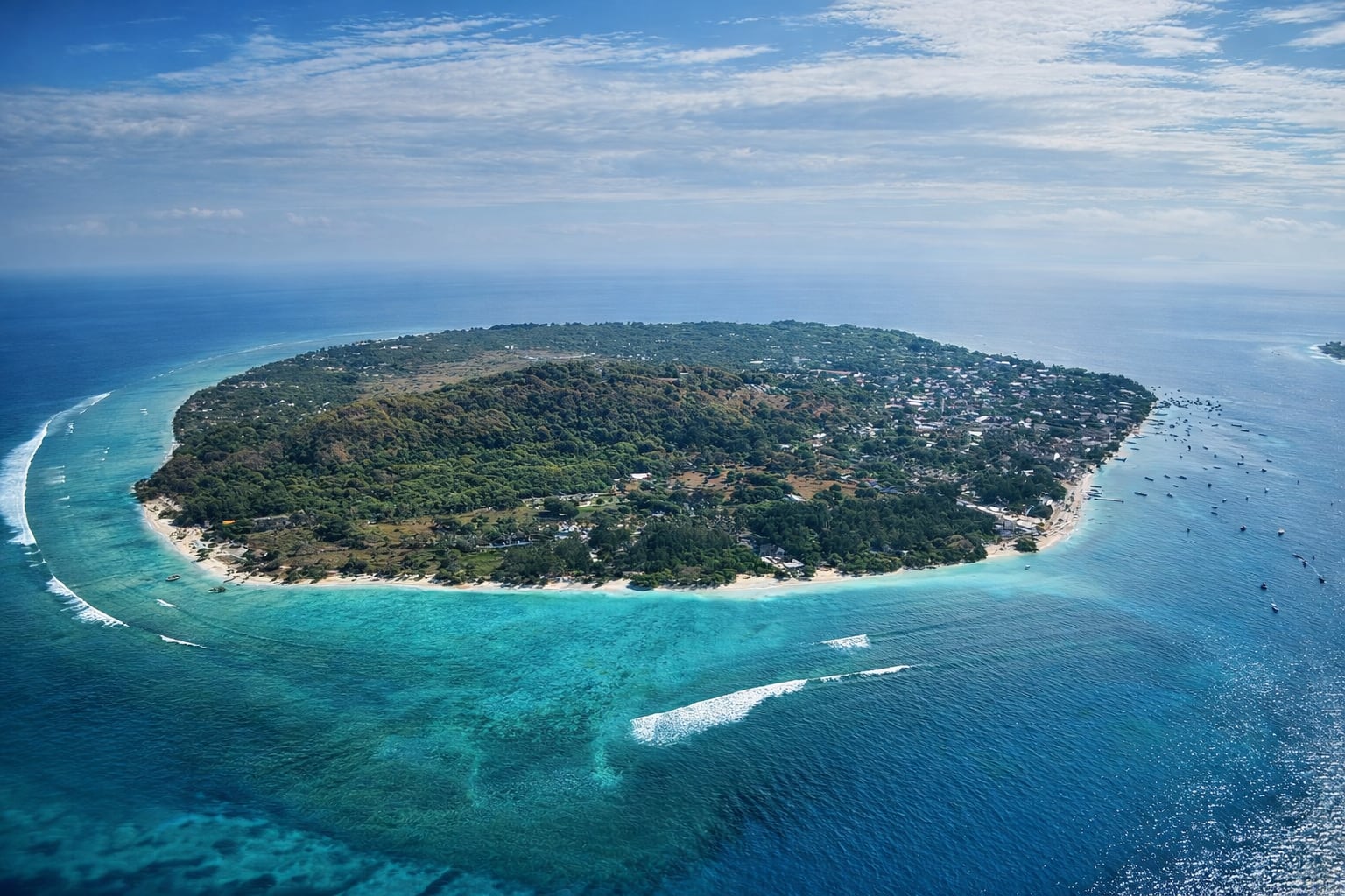 Gili Trawangan sky and beach