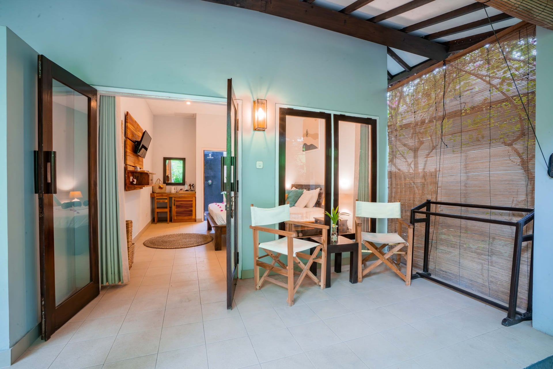Breathe in the tropical light as you step into our boutique bungalows…