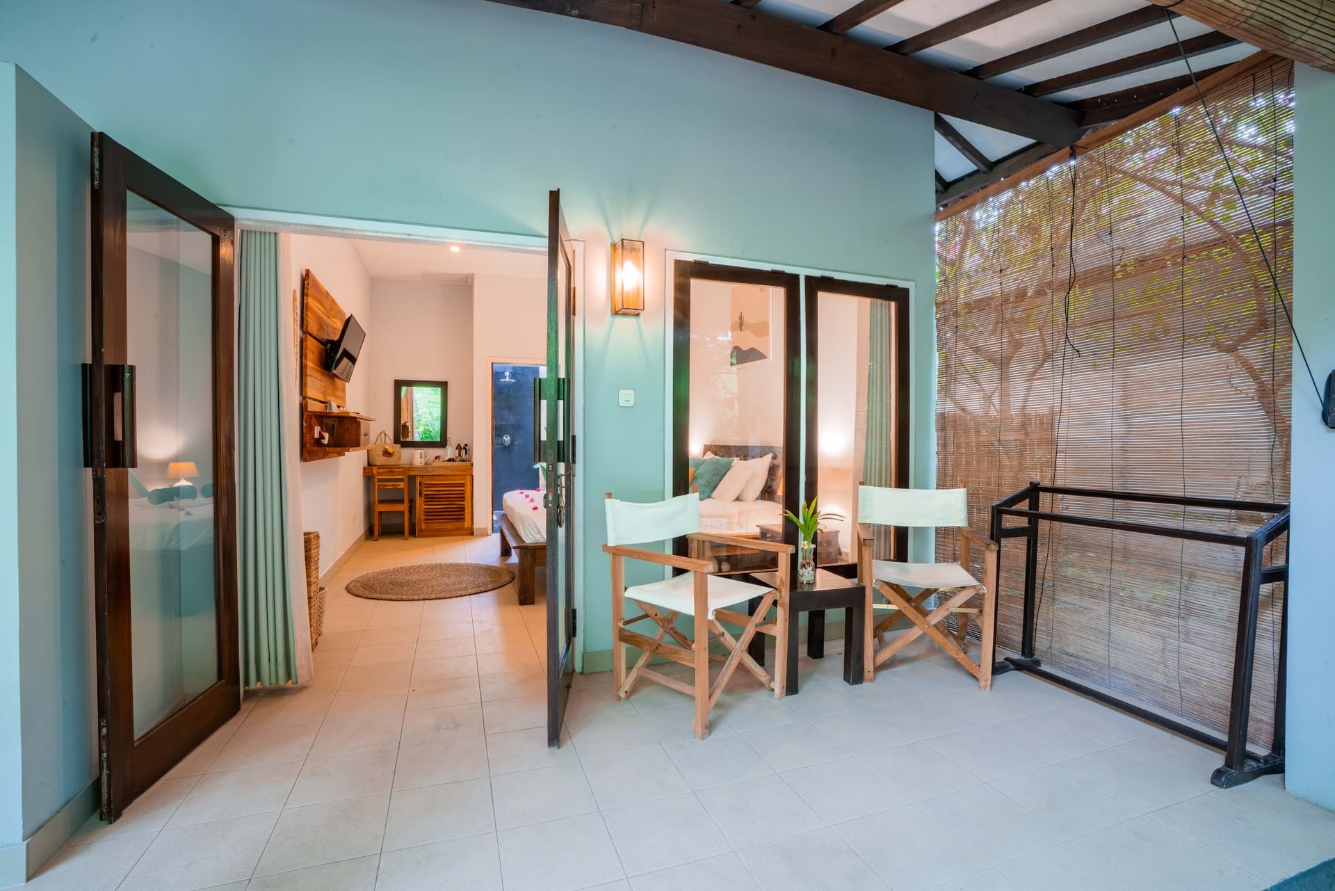 Breathe in the tropical light as you step into our boutique bungalows…