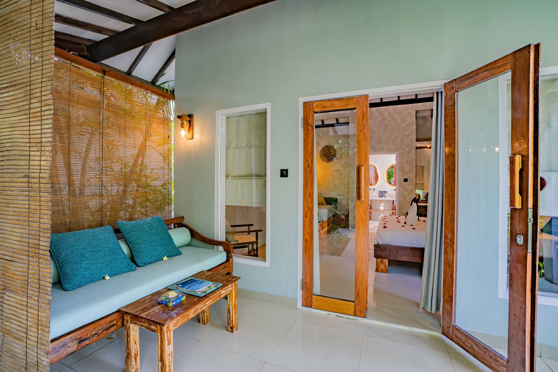 Experience the serene ambiance of Balé Sampan Boutique Bungalows, whe…