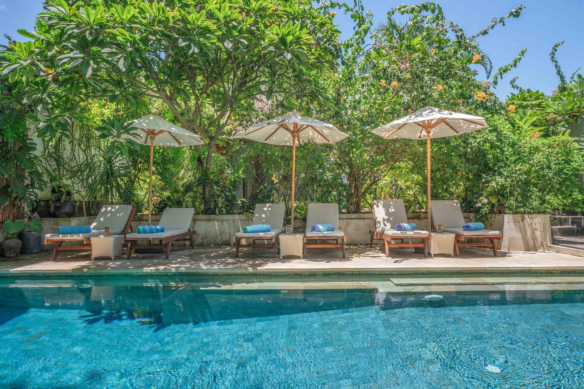 Bask in the morning light as you unwind on our sun loungers, listenin…