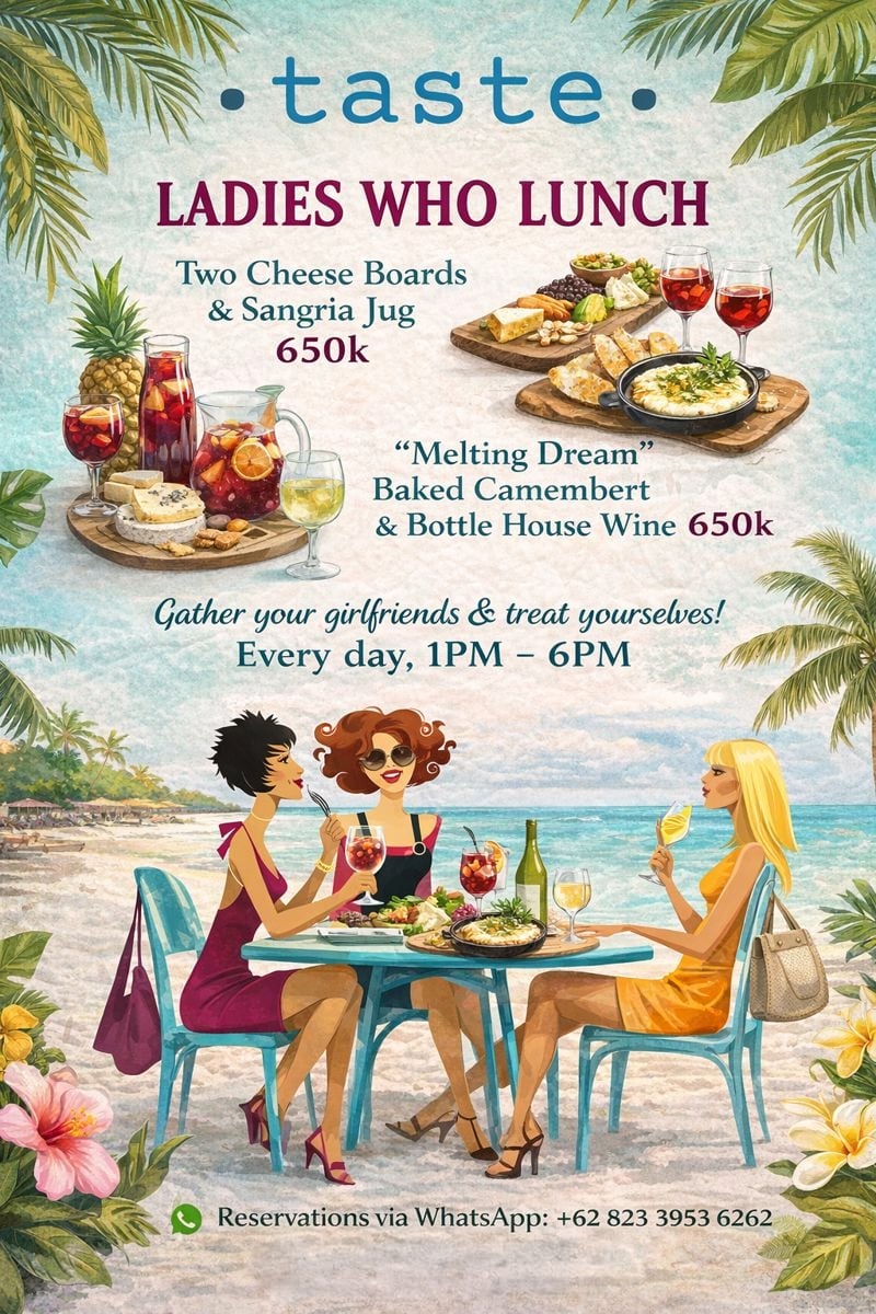 Bask in the tropical sun with a fresh juice and light lunch at Taste…