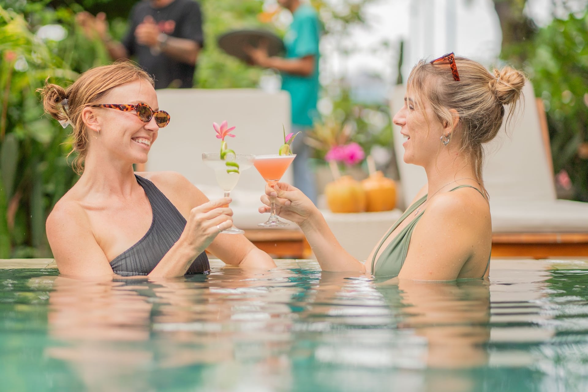 Bask in the morning light as you relax on our sun loungers, surrounde…
