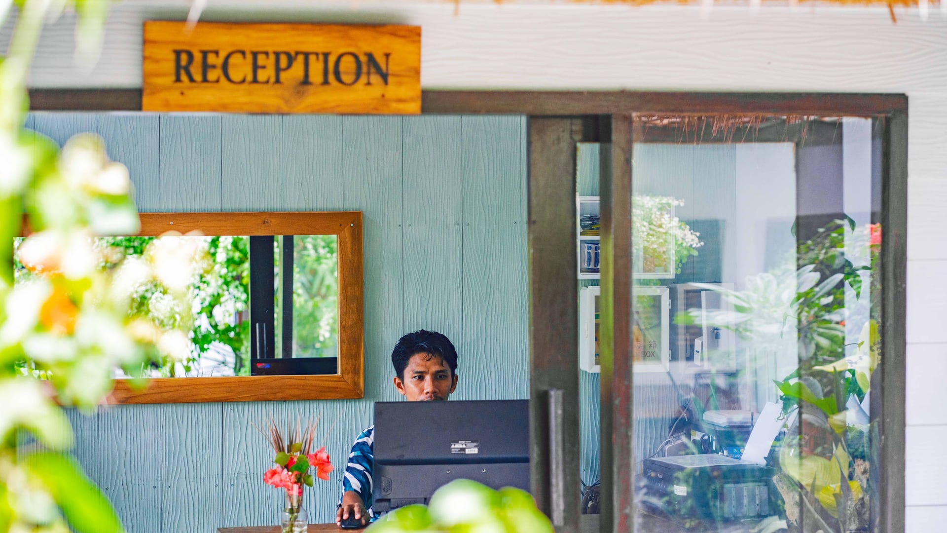 As the soft evening light reflects off the tranquil pool, couples can…