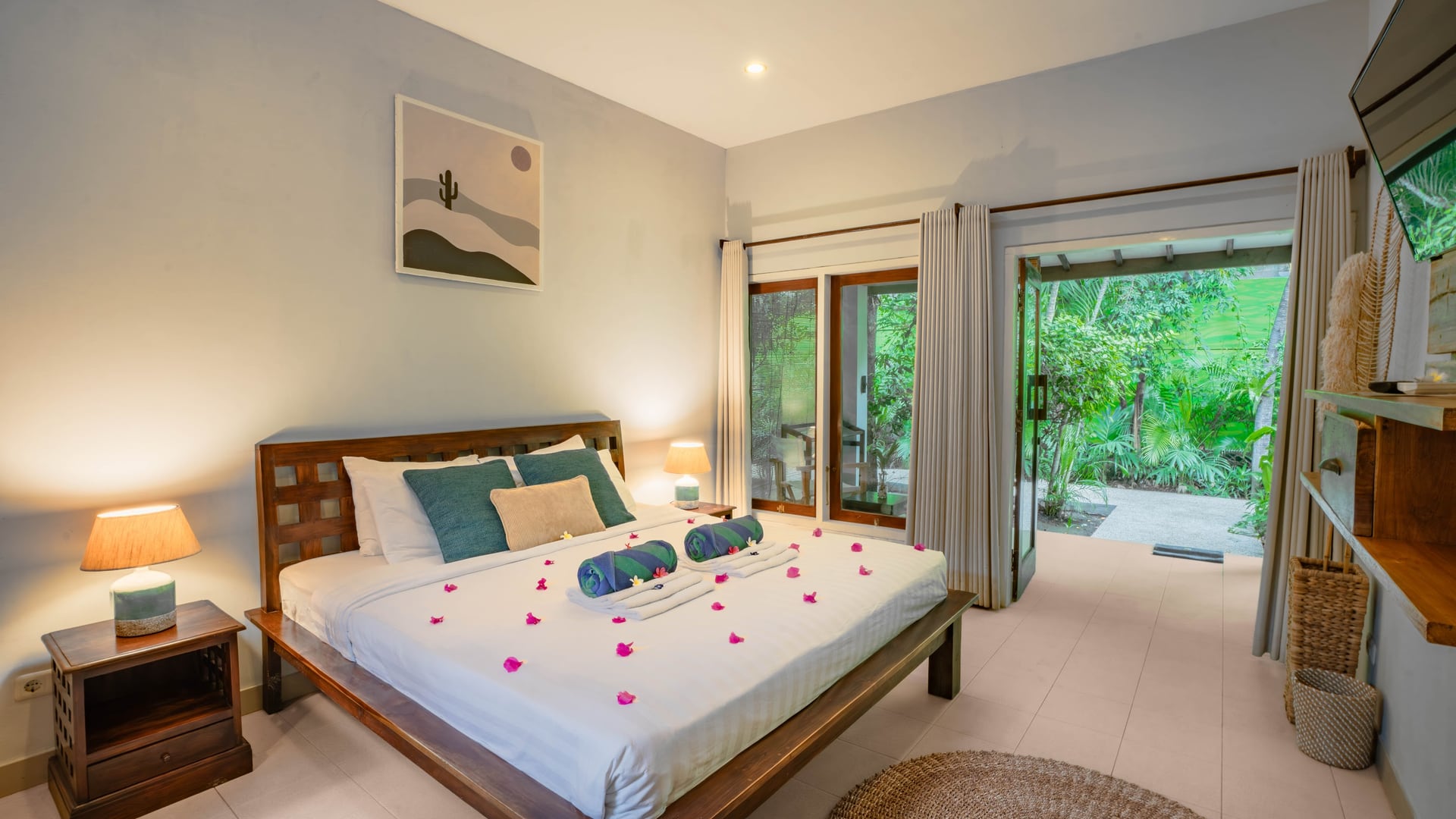 Dive into tranquility with our lush gardens and inviting freshwater p…