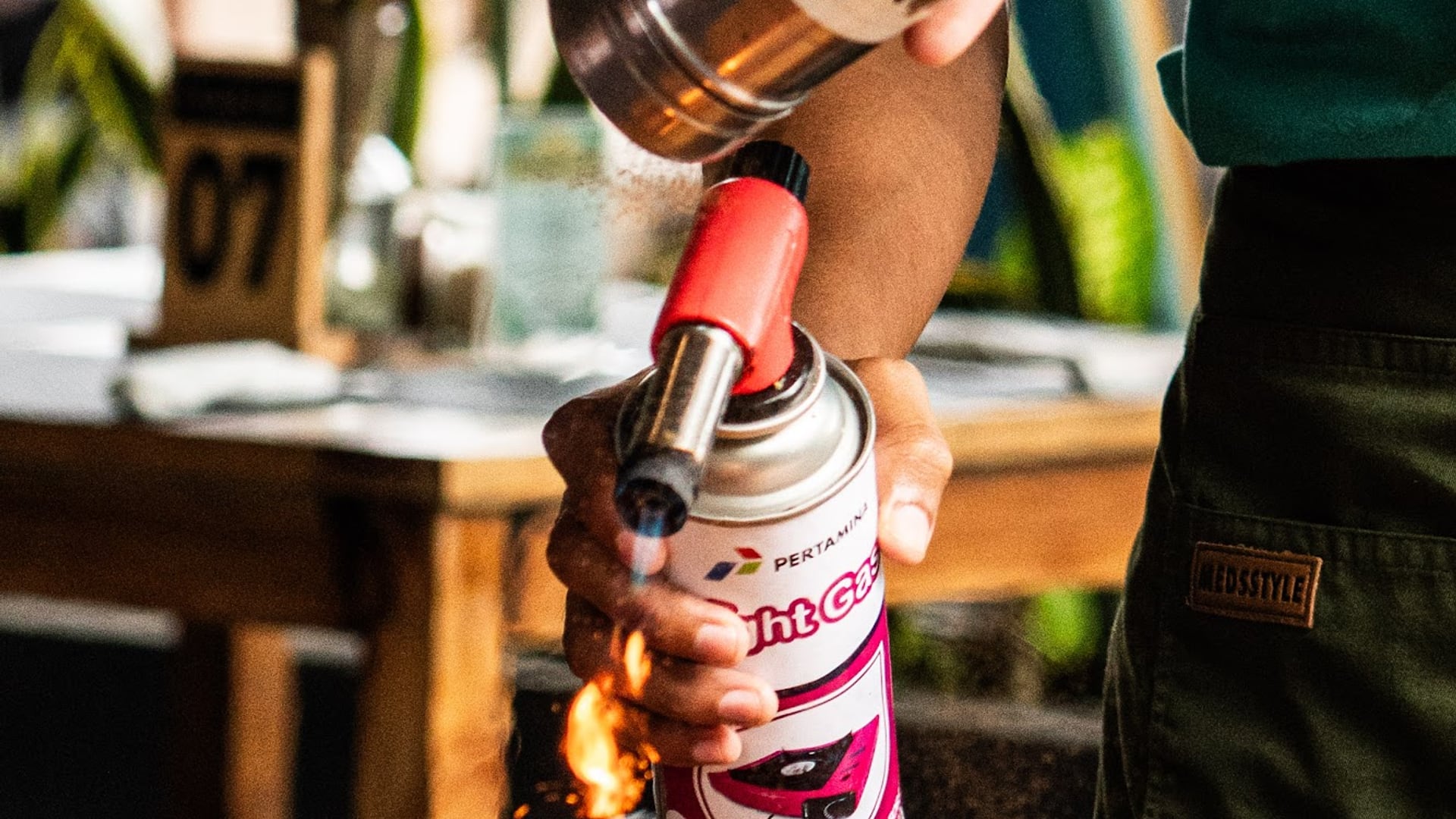 Golden sunlight dances on our iced lattes and fresh smoothies, inviti…