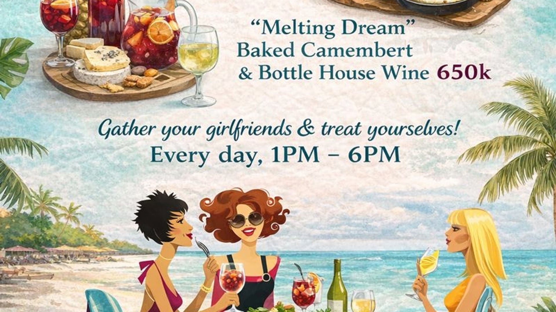 Ladies… don’t miss the BEST lunch deal in the Gilis. Welcome to Ladie…