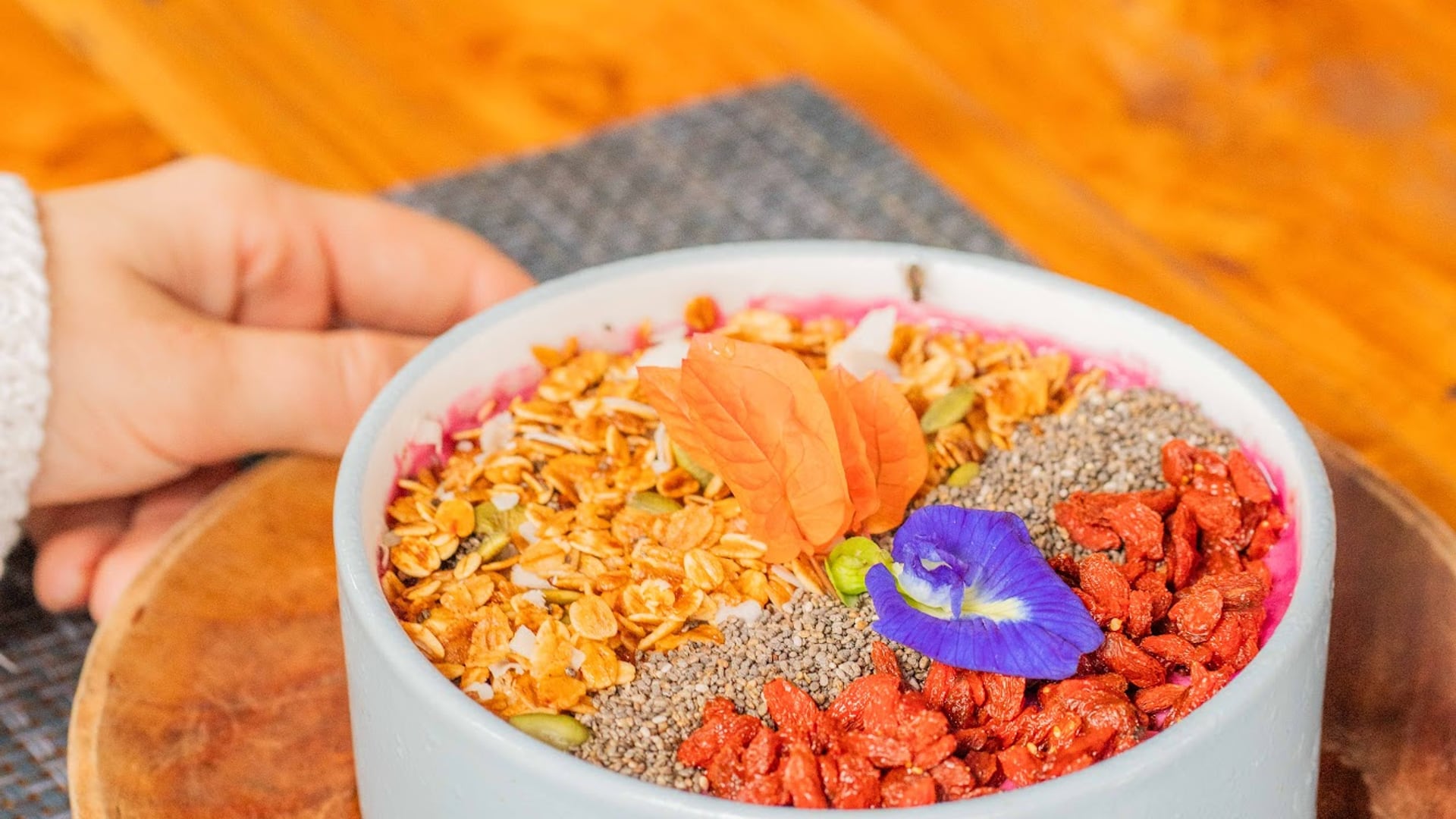 Bask in the sun with a refreshing juice and light lunch at Taste Café…