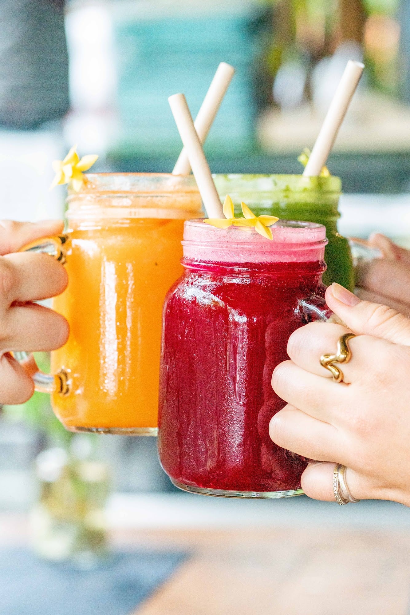 Sip on our fresh juice while enjoying a light lunch at Taste Café! Th…
